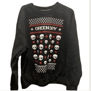Green Day Limited Holiday Sweatshirt Large